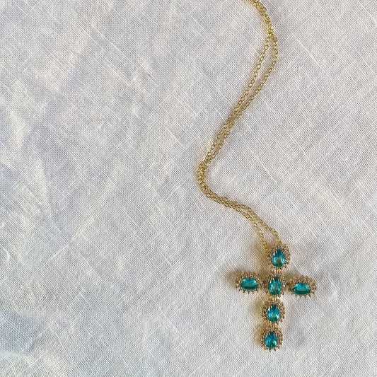 Colgante Crystal Cross