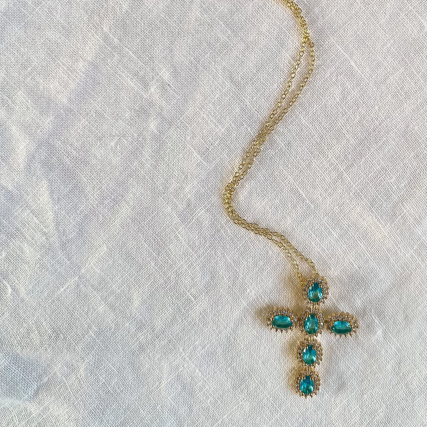 Colgante Crystal Cross