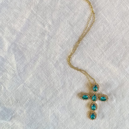 Colgante Crystal Cross