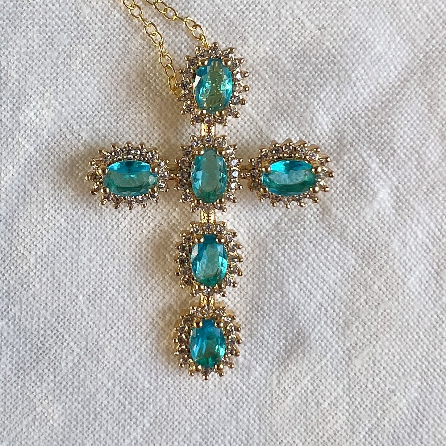 Colgante Crystal Cross