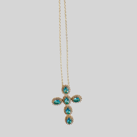 Colgante Crystal Cross